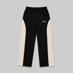 Cotton Fleece Black Baggy Trouser