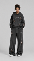 Cherry Blossom Damage Baggy Track Suit