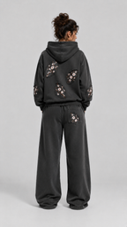 Cherry Blossom Damage Baggy Track Suit